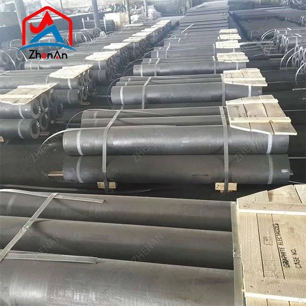 Dia 400mm 350mm graphite electrode carbon electrode graphite rod with male female nipples for arc furnace EAF LF steel melting